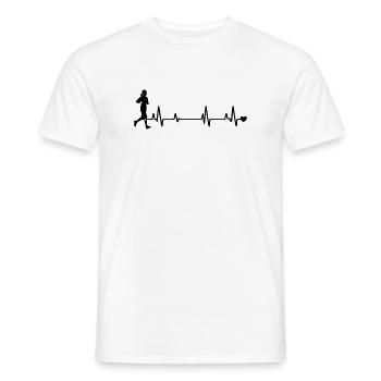 Joggerin - Männer T-Shirt - Weiß - Vorne - AI Model Male 178 dark (178cm)