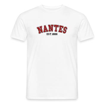 Nantes Est. 2006 - Men's T-Shirt - white - Front - AI Model Male 178 dark (178cm)