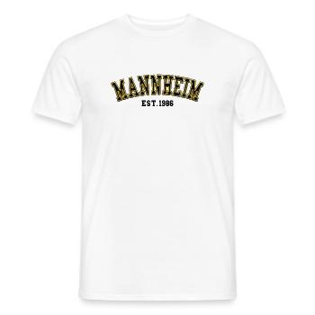 Fondation de Mannheim en 1986 - T-shirt homme - blanc - Devant - AI Model Male 178 dark (178cm)