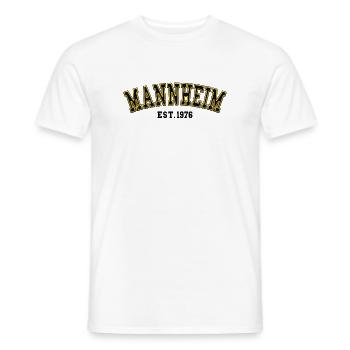 Mannheim Fondée en 1976 - T-shirt homme - blanc - Devant - AI Model Male 178 dark (178cm)