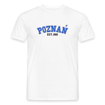 Poznań Fondée en 1966 - T-shirt homme - blanc - Devant - AI Model Male 178 dark (178cm)
