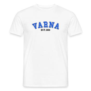 Varna gegründet 1966 - Männer T-Shirt - Weiß - Vorne - AI Model Male 178 dark (178cm)