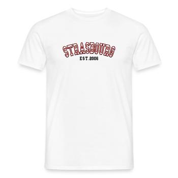 Strasbourg Est. 2006 - Men's T-Shirt - white - Front - AI Model Male 178 dark (178cm)