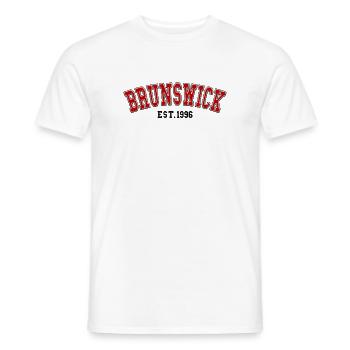 Brunswick Fondée en 1996 - T-shirt homme - blanc - Devant - AI Model Male 178 dark (178cm)