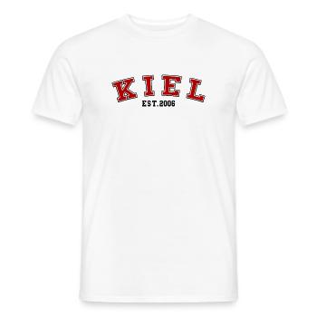 Kiel Fondé en 2006 - T-shirt homme - blanc - Devant - AI Model Male 178 dark (178cm)