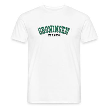 Groningen Est. 2006 - Männer T-Shirt - Weiß - Vorne - AI Model Male 178 dark (178cm)