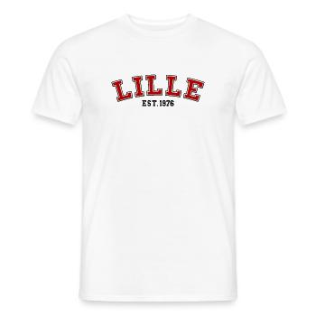 Lille Est. 1976 - Men's T-Shirt - white - Front - AI Model Male 178 dark (178cm)
