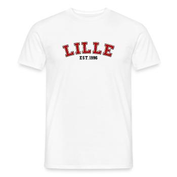 Lille Est. 1996 - Men's T-Shirt - white - Front - AI Model Male 178 dark (178cm)