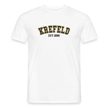 Krefeld Fondé en 2006 - T-shirt homme - blanc - Devant - AI Model Male 178 dark (178cm)