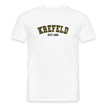 Krefeld gegründet 1966 - Männer T-Shirt - Weiß - Vorne - AI Model Male 178 dark (178cm)