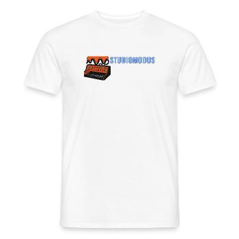 Studiomodus. – Bedroom Producer / Synth – Motiv. - Männer T-Shirt - Weiß - Vorne - AI Model Male 178 dark (178cm)