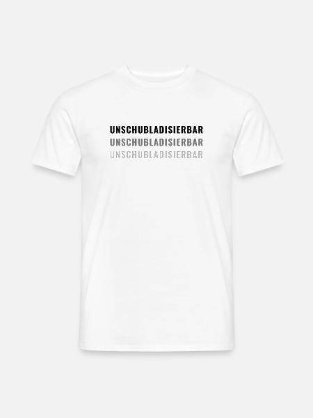 UNSCHUBLADISIERBAR Aussergewöhnlich Eigenart - Männer T-Shirt - Weiß