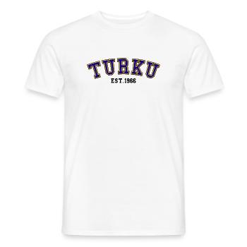 Turku gegründet 1966 – Geburtstag - Männer T-Shirt - Weiß - Vorne - AI Model Male 178 dark (178cm)