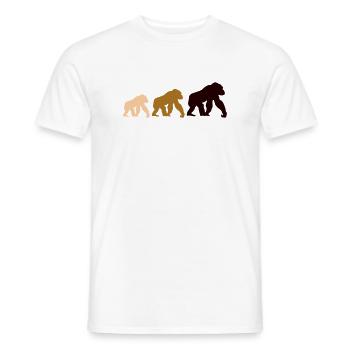 Dreier Gorillas Silhouetten - Männer T-Shirt - Weiß - Vorne - AI Model Male 178 dark (178cm)
