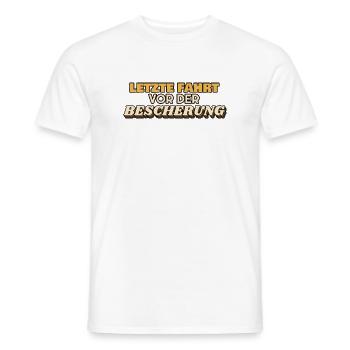 Letzte Fahrt vor der Bescherung - Busfahrer - Männer T-Shirt - Weiß - Vorne - AI Model Male 178 dark (178cm)