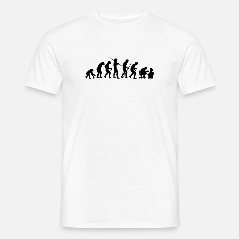 Evolution - Mænd T-shirt - hvid