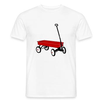 Wagen - Männer T-Shirt - Weiß - Vorne - AI Model Male 178 dark (178cm)