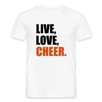 cheerleader - Männer T-Shirt - Weiß - Vorne - AI Model Male 178 dark (178cm)