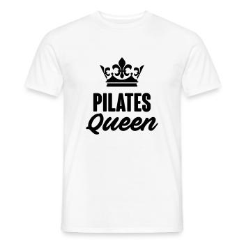 Pilates Queen Crown - Men's T-Shirt - white - Front - AI Model Male 178 dark (178cm)