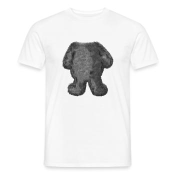 Körper zum Anziehen: Bärchen (mit Pelz) - Männer T-Shirt - Weiß - Vorne - AI Model Male 178 dark (178cm)
