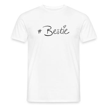 #Bestie - Männer T-Shirt - Weiß - Vorne - AI Model Male 178 dark (178cm)