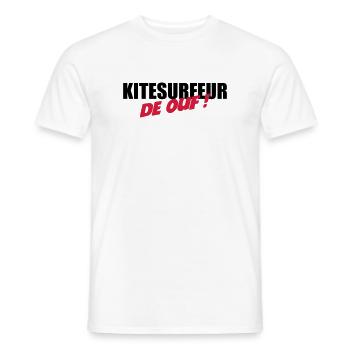 Kiteboarding Kitesurfing Kitesurf Kitesurfer Kiter - Men's T-Shirt - white - Front - AI Model Male 178 dark (178cm)