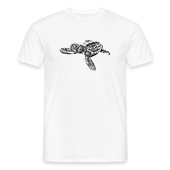 Baby Sea Turtle Baby Sea Turtle - Men's T-Shirt - white - Front - AI Model Male 178 dark (178cm)