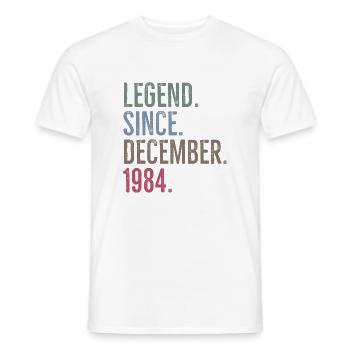 Légende depuis décembre 1984 - T-shirt homme - blanc - Devant - AI Model Male 178 dark (178cm)