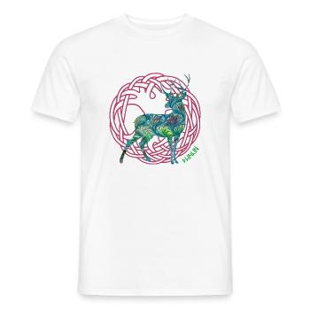 hirsch dwalin e 115 - Men's T-Shirt - white - Front - AI Model Male 178 dark (178cm)