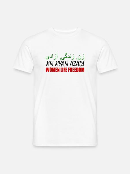 Women life freedom jin jiyan azadi - Männer T-Shirt - Weiß