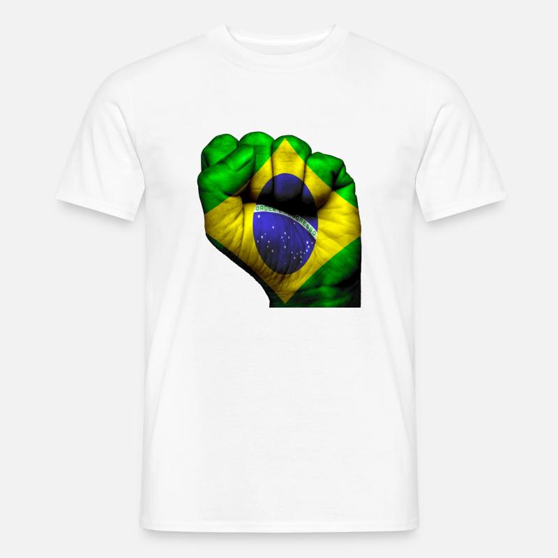 fisting Brasil - T-skjorte herre - hvit