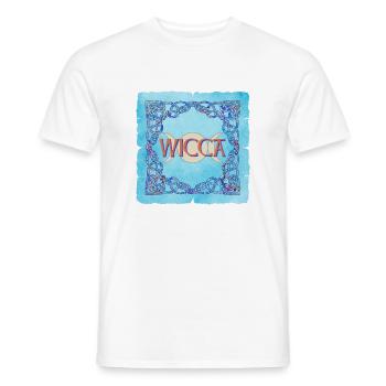 keltischer rahmen wicca e 238 - Männer T-Shirt - Weiß - Vorne - AI Model Male 178 dark (178cm)