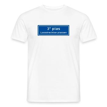 Loosdrechtse plassen 3rd plas - T-shirt homme - blanc - Devant - AI Model Male 178 dark (178cm)