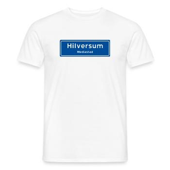 Hilversum Ortsschild - Männer T-Shirt - Weiß - Vorne - AI Model Male 178 dark (178cm)