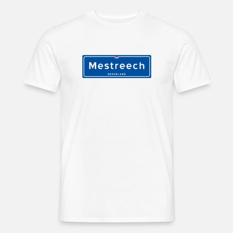 Mestreech (Maastricht) - Männer T-Shirt - Weiß