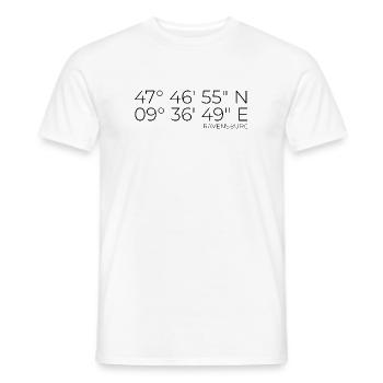 Coordonnées Ravensburg - T-shirt homme - blanc - Devant - AI Model Male 178 dark (178cm)