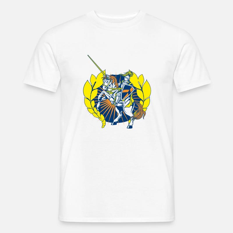 Ritter2 - Männer T-Shirt - Weiß