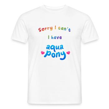 Je peux pas j ai aquaponey EN - T-shirt homme - blanc - Devant - AI Model Male 178 dark (178cm)
