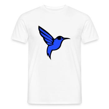 Colibri Oiseau - T-shirt homme - blanc - Devant - AI Model Male 178 dark (178cm)