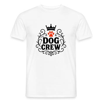 Hunde Crew - Männer T-Shirt - Weiß - Vorne - AI Model Male 178 dark (178cm)