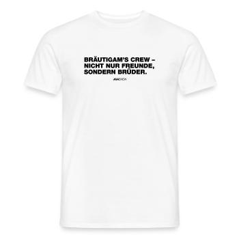 Bräutigamscrew (JGA - Jungesellenabschied) - Männer T-Shirt - Weiß - Vorne - AI Model Male 178 dark (178cm)