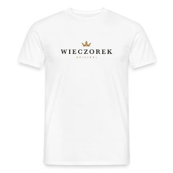Logo original de la famille Wieczorek - T-shirt homme - blanc - Devant - AI Model Male 178 dark (178cm)