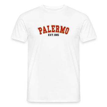 Palermo Est.1985 - Men's T-Shirt - white - Front - AI Model Male 178 dark (178cm)