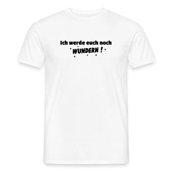 I'll surprise you - Men's T-Shirt - white - Front - AI Model Male 178 dark (178cm)