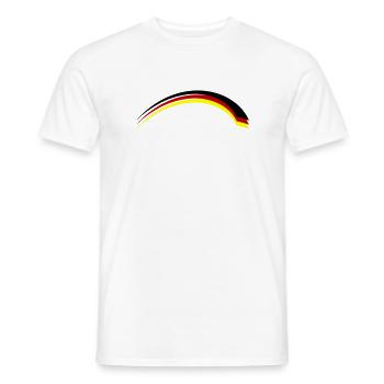 Germany Flag - Men's T-Shirt - white - Front - AI Model Male 178 dark (178cm)