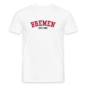 Brême Est. 1995 - T-shirt homme - blanc - Devant - AI Model Male 178 dark (178cm)
