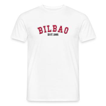 Bilbao Est. 1995 - Men's T-Shirt - white - Front - AI Model Male 178 dark (178cm)