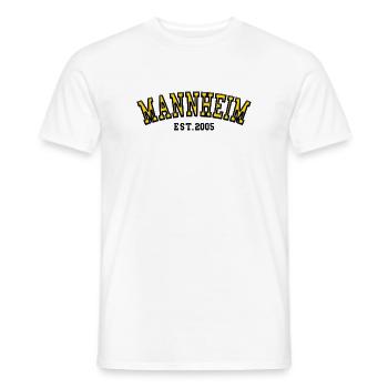 Mannheim Est 2005 - Men's T-Shirt - white - Front - AI Model Male 178 dark (178cm)