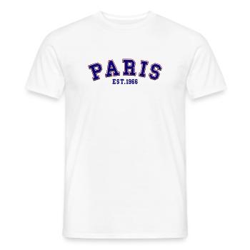 Paris gegründet 1966 - Männer T-Shirt - Weiß - Vorne - AI Model Male 178 dark (178cm)