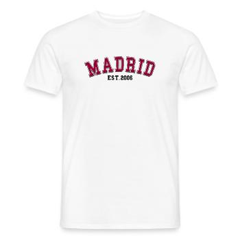 Madrid Fondé en 2006 - T-shirt homme - blanc - Devant - AI Model Male 178 dark (178cm)